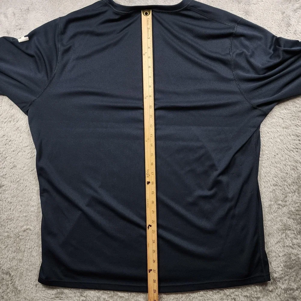 Helly Hansen Shirt Mens 3XL Blue Long Sleeve Performance Base Layer Lightweight